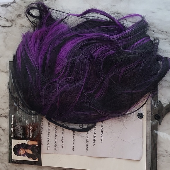 Purple and Black Tempting Tresses Wig Halloween - Picture 5 of 6